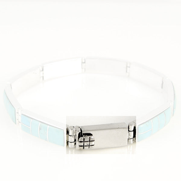 Multicolor Link Bracelet Sterling Silver B5518-C00