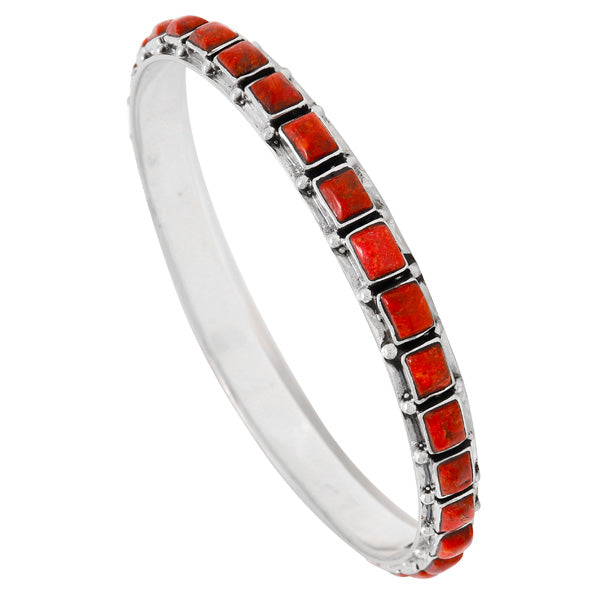 Coral Bracelet Sterling Silver B5529-C74