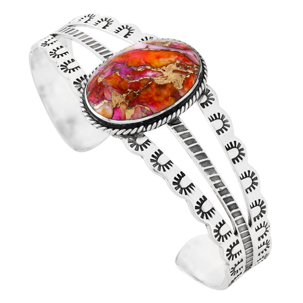 Plum Spiny Bracelet Sterling Silver B5554-C92