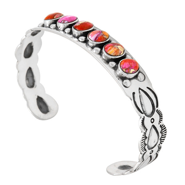 Plum Spiny Bracelet Sterling Silver B5574-C92