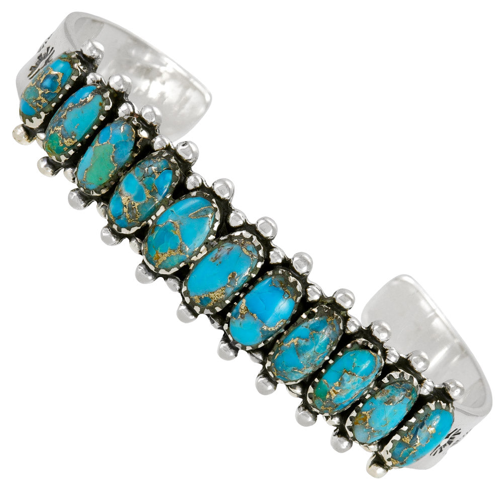Matrix Turquoise Bracelet Sterling Silver B5582-C84