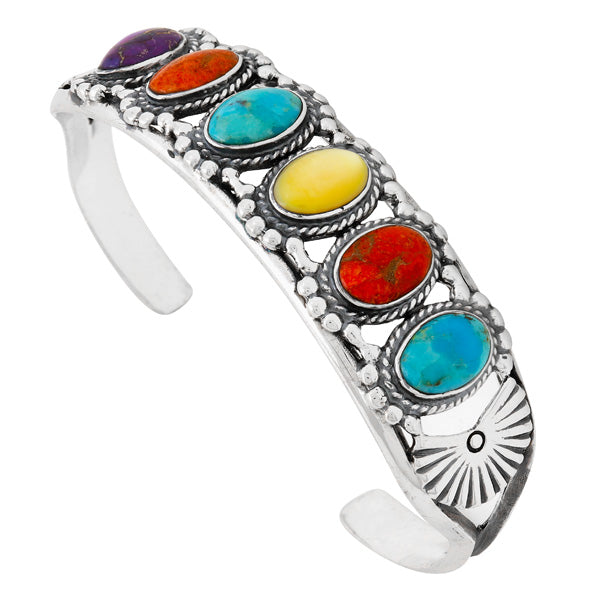 Multicolor Bracelet Sterling Silver B5593-C71