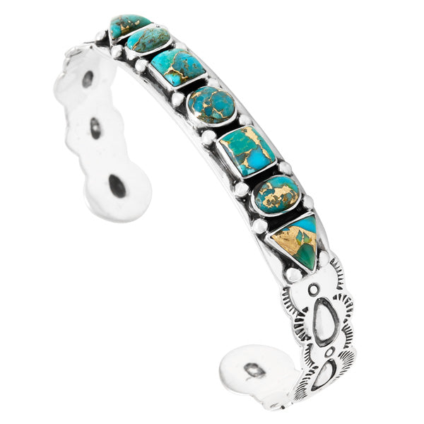 Matrix Turquoise Bracelet Sterling Silver B5594-C84