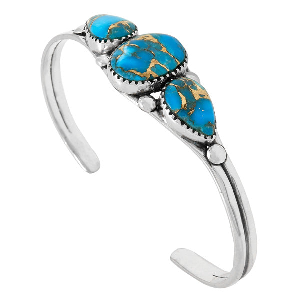 Matrix Turquoise Bracelet Sterling Silver B5609-C84