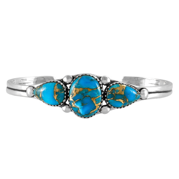 Matrix Turquoise Bracelet Sterling Silver B5609-C84