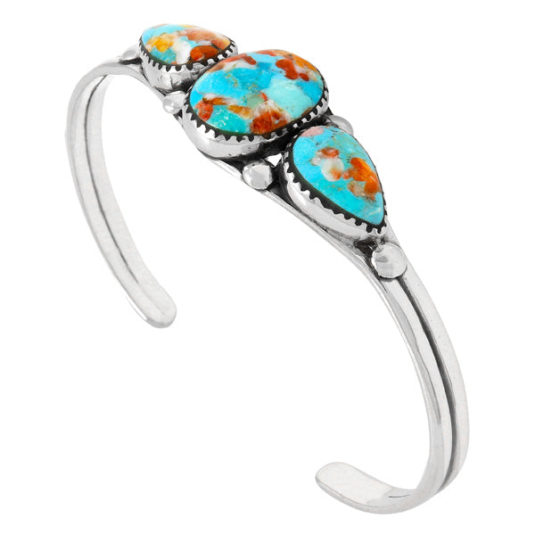 Sprinkles Spiny Turquoise Bracelet Sterling Silver B5609-C93