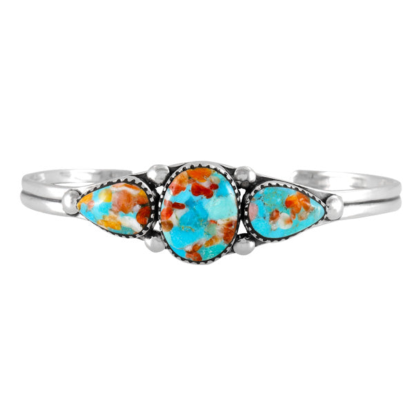 Sprinkles Spiny Turquoise Bracelet Sterling Silver B5609-C93