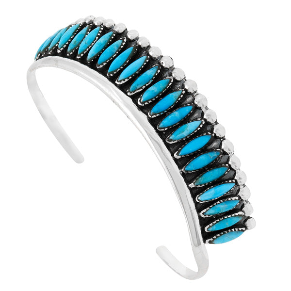 Turquoise Bracelet Sterling Silver B5611-C75