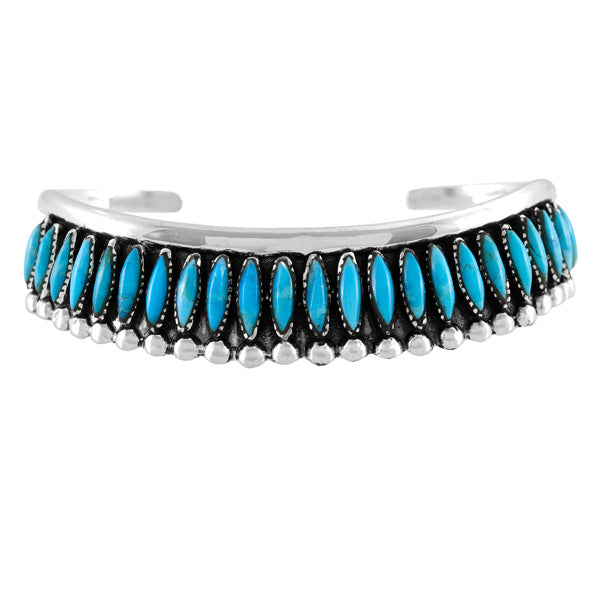 Turquoise Bracelet Sterling Silver B5611-C75