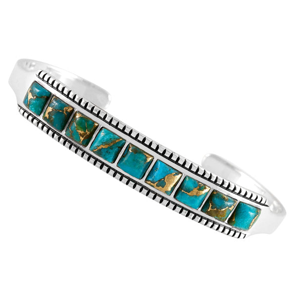 Matrix Turquoise Bracelet Sterling Silver B5614-C84