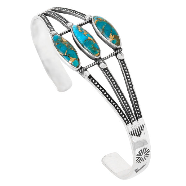 Matrix Turquoise Bracelet Sterling Silver B5617-C84