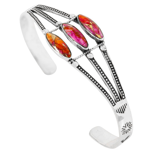 Plum Spiny Bracelet Sterling Silver B5617-C92
