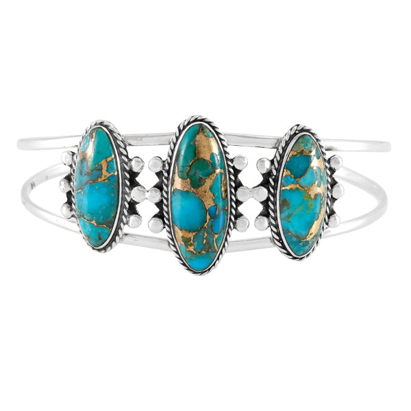 Matrix Turquoise Bracelet Sterling Silver B5619-C84