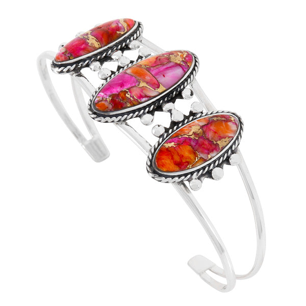 Plum Spiny Bracelet Sterling Silver B5619-C92