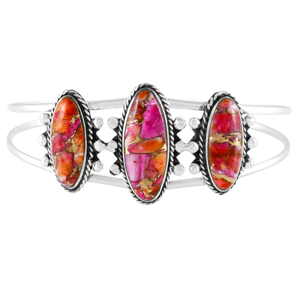Plum Spiny Bracelet Sterling Silver B5619-C92
