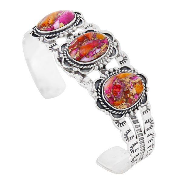 Plum Spiny Bracelet Sterling Silver B5620-C92