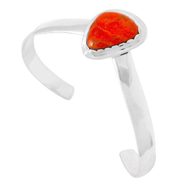 Coral Bracelet Sterling Silver B5621-C74