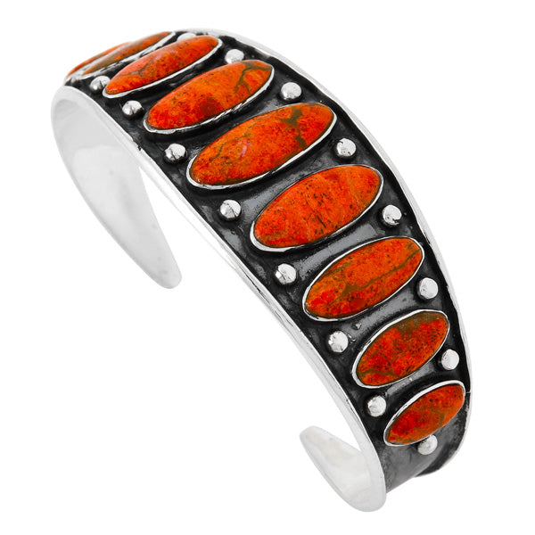 Coral Bracelet Sterling Silver B5622-C74