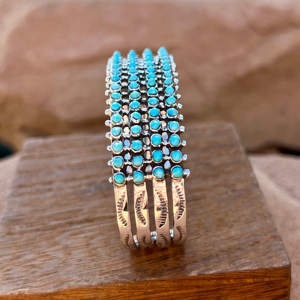 Turquoise Bracelet Sterling Silver B5625-C75