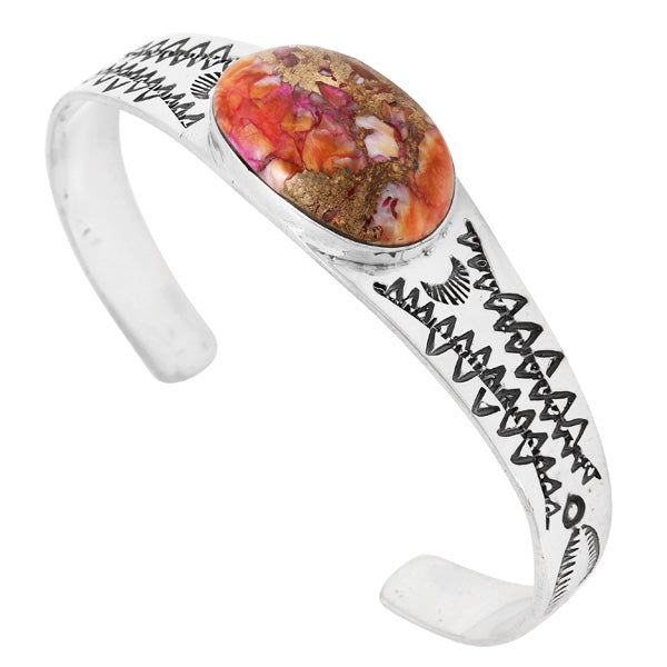 Plum Spiny Bracelet Sterling Silver B5630-C92