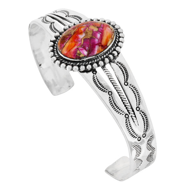 Plum Spiny Bracelet Sterling Silver B5633-C92