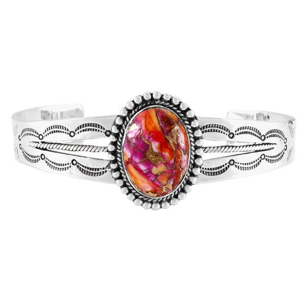 Plum Spiny Bracelet Sterling Silver B5633-C92