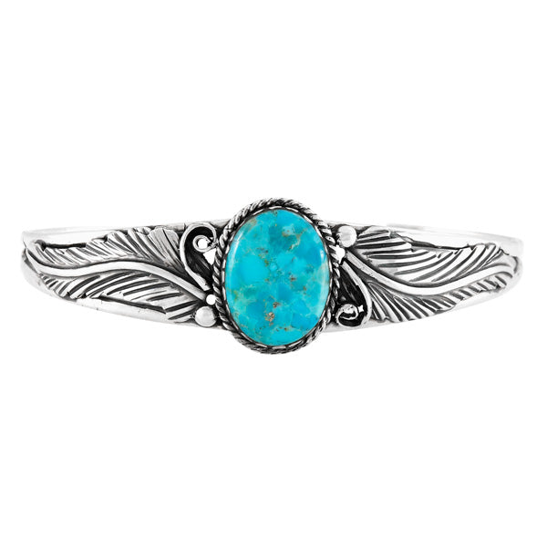 Turquoise Bracelet Sterling Silver B5636-C75