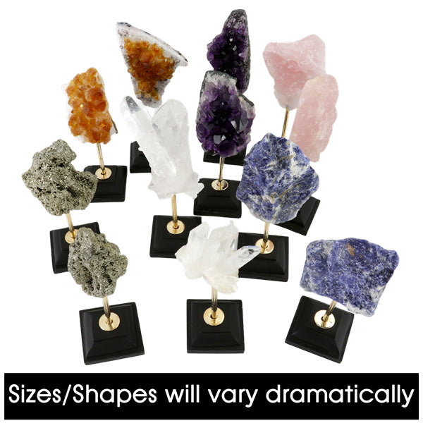 Rose Quartz Geode/Crystal on Stand Z9001-C214