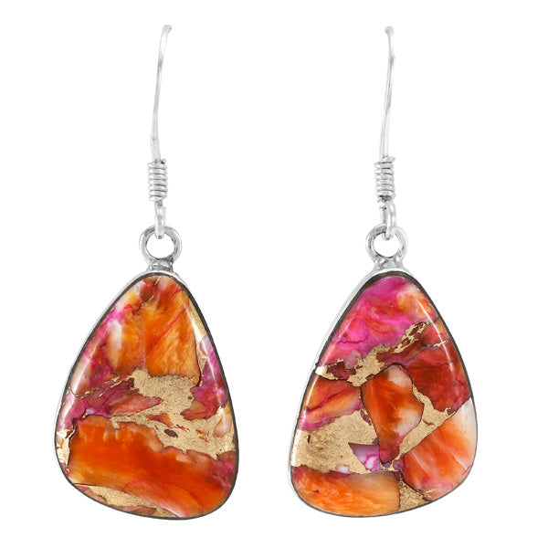 Plum Spiny Earrings Sterling Silver E1058-C92