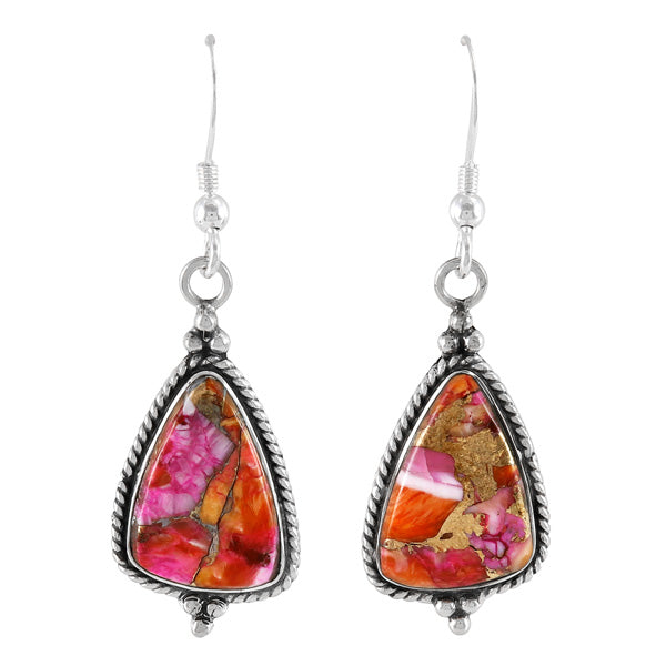 Plum Spiny Earrings Sterling Silver E1065-LG-C92