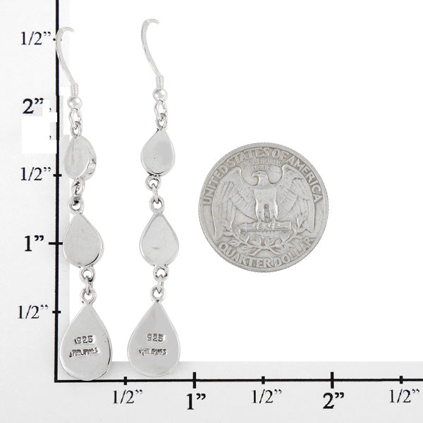 Sterling Silver Chandelier Earrings Turquoise E1241-C75