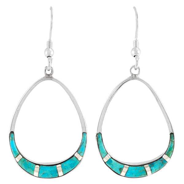 Turquoise Earrings Sterling Silver E1291-C05