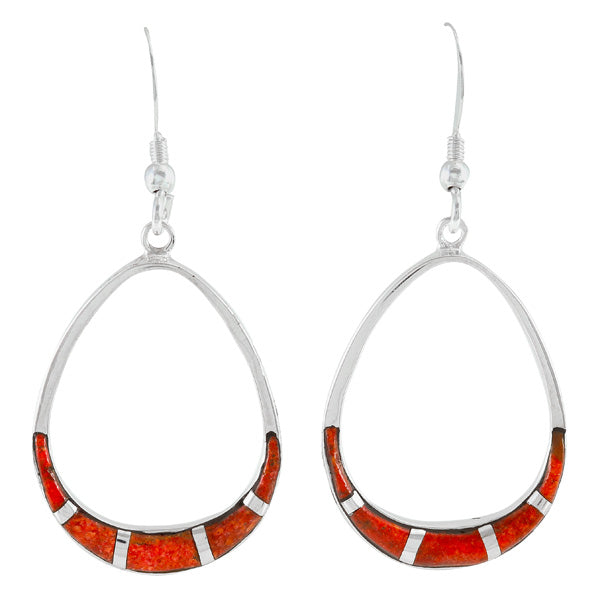 Coral Earrings Sterling Silver E1291-C74