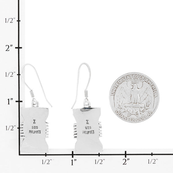 Purple Turquoise Earrings Sterling Silver E1446-C77