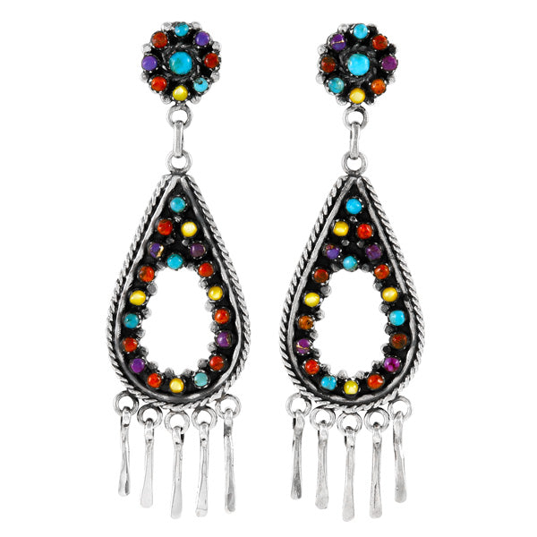 Multicolor Earrings E1464-LG-C71 (Larger version)