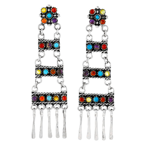 Multicolor Earrings E1465-LG-C71 (Larger version)