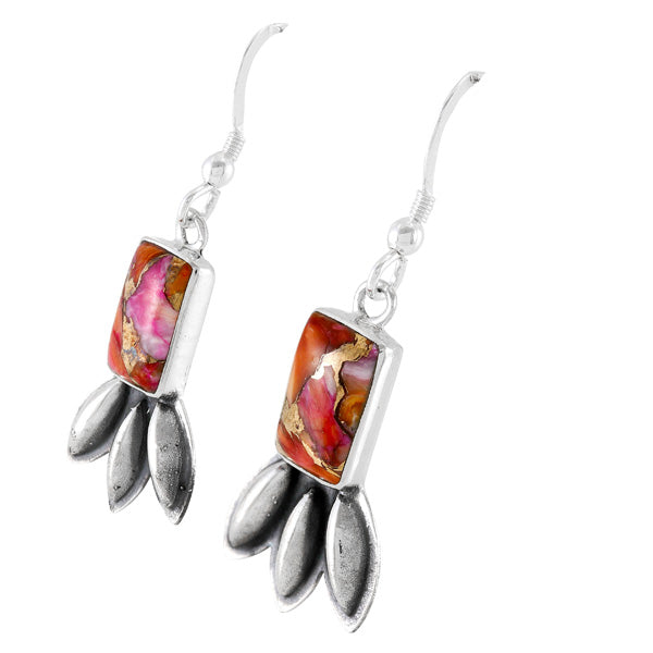 Plum Spiny Earrings Sterling Silver E1477-C92