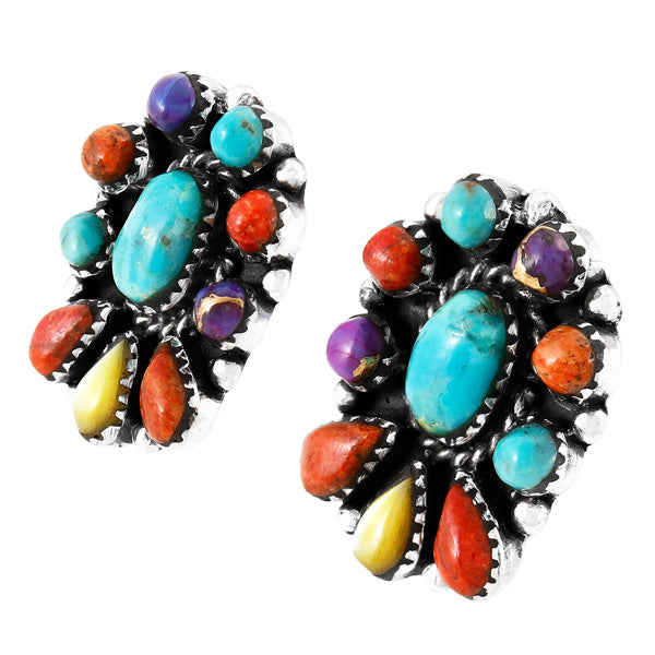 Multicolor Earrings Sterling Silver E1490-C71