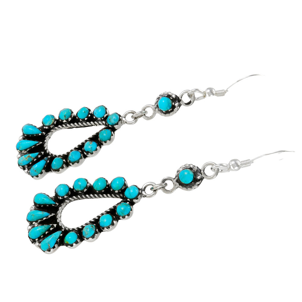 Turquoise Earrings Sterling Silver E1505-C75