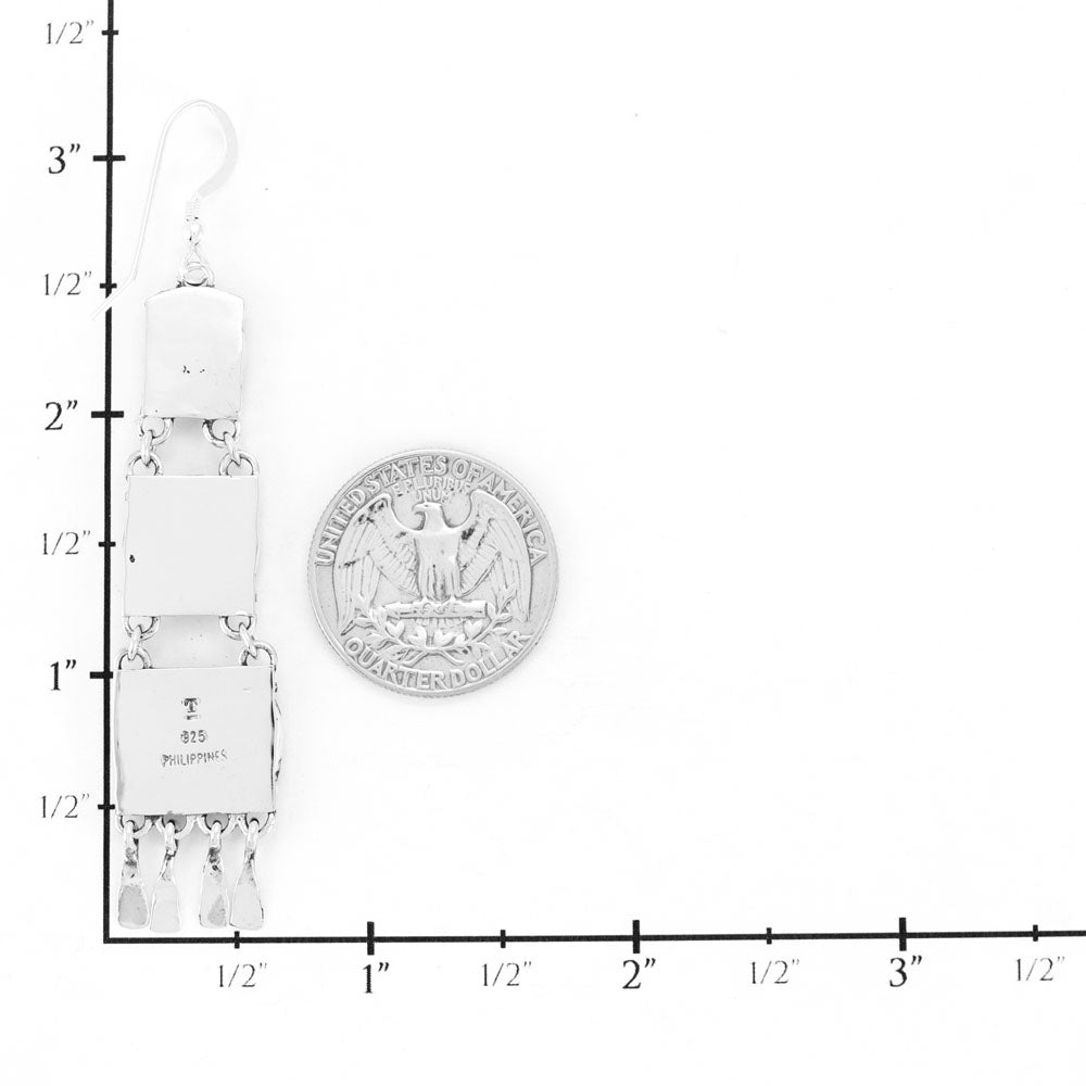 Multi Gemstones Earrings Sterling Silver E1511-C71