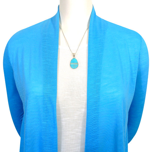 Sterling Silver Pendant Turquoise P3131-C05
