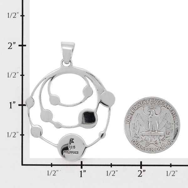 Planets Multicolor Pendant Sterling Silver P3325-SM-C71