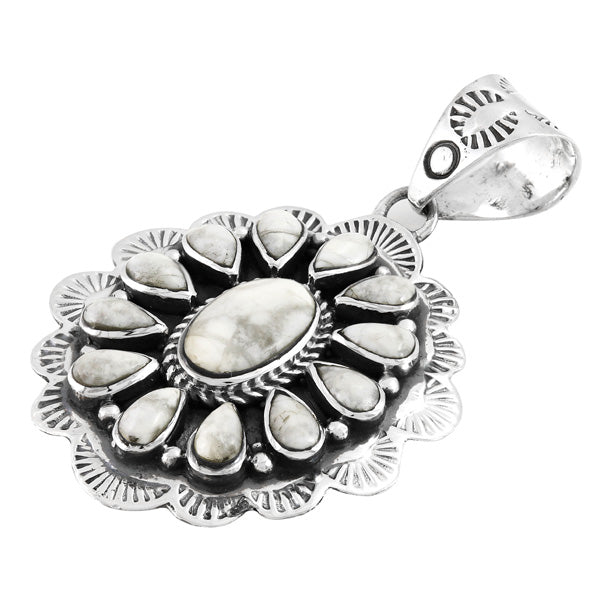 Howlite Pendant Sterling Silver P3329-C103