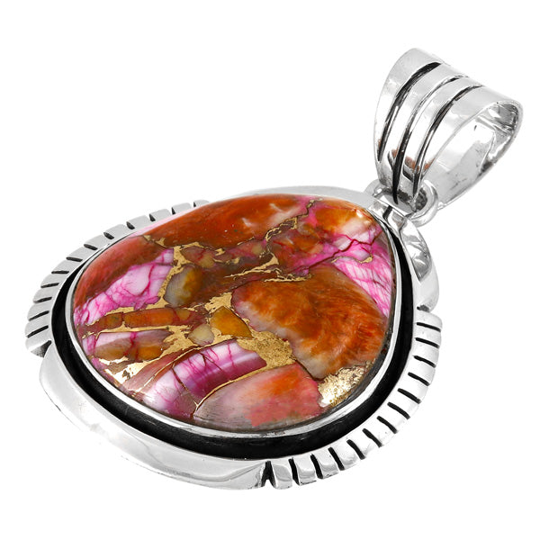 Plum Spiny Pendant Sterling Silver P3334-C92