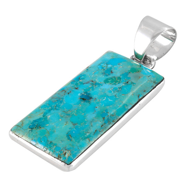 Turquoise Sterling Silver Pendant P3335-C75
