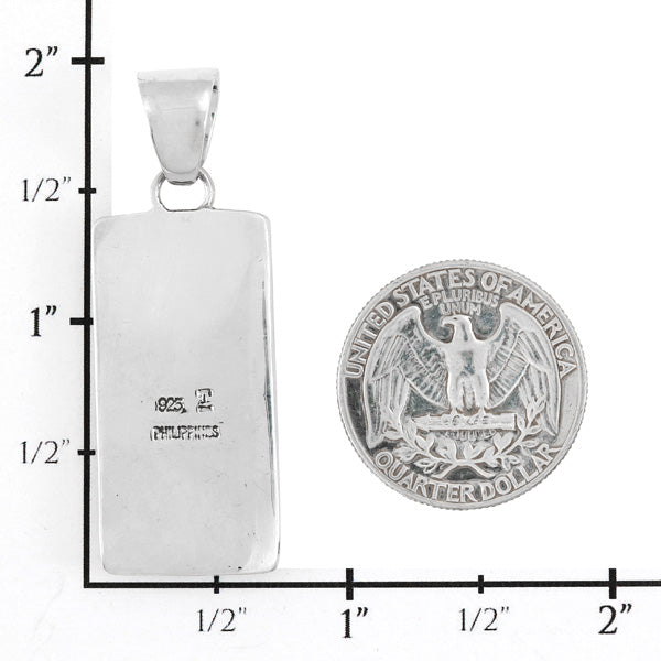 Turquoise Sterling Silver Pendant P3335-C75