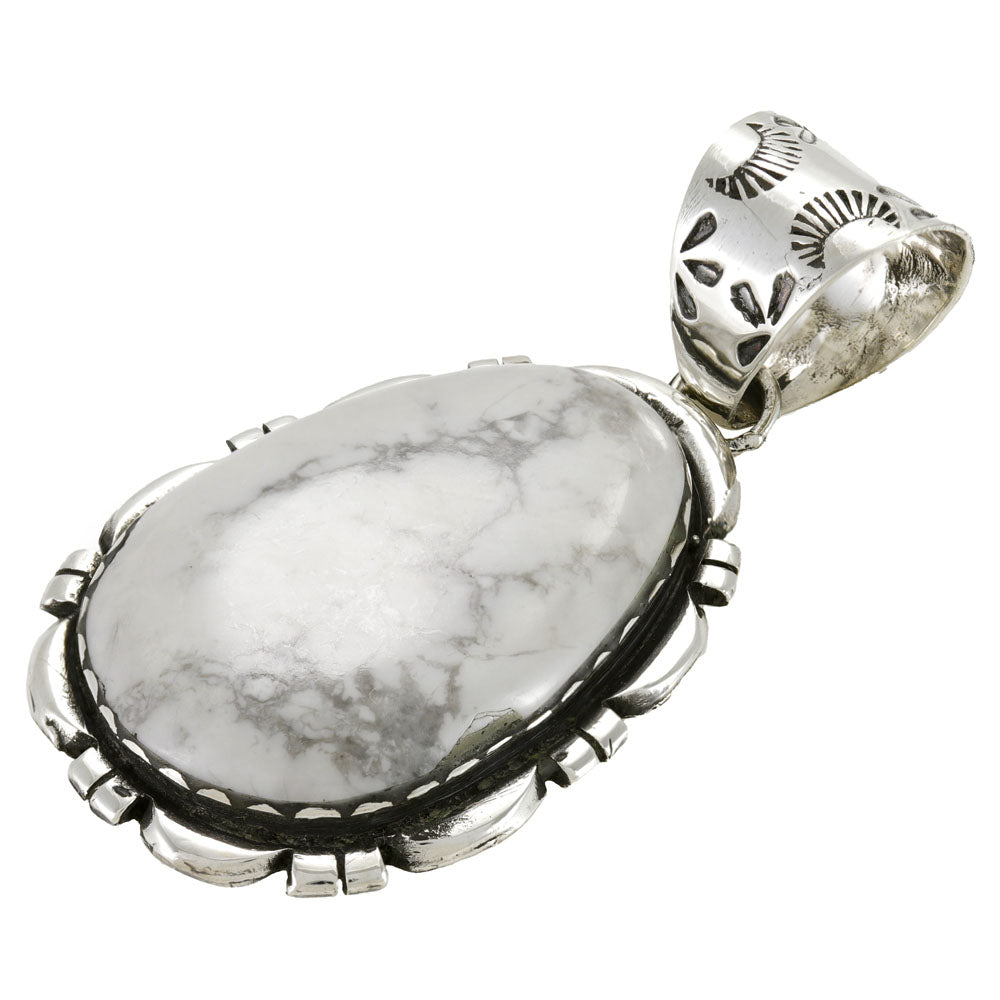 Howlite Pendant Sterling Silver P3336-C103