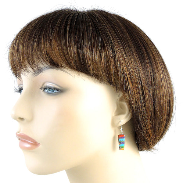 Sterling Silver Pendant & Earrings Set Multicolor PE4030-C30