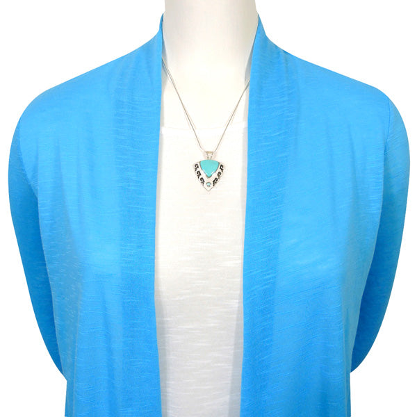 Sterling Silver Pendant Turquoise P3263-C75