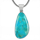 Turquoise Pendant Sterling Silver P3102-LG-C75